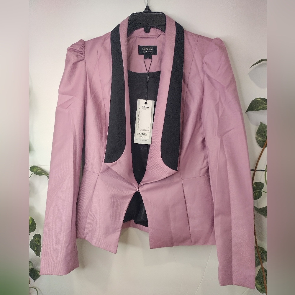 Women's Formal Blazer Purple And Black By Only Size Small
